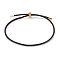 Adjustable PU Leather Cord Slider Bracelets, with 304 Stainless Steel Slider Beads and Cord End, Coconut Brown, 10-3/8 inch(26.5cm), 2mm