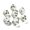 St. Patrick's Day Series Printed Schima Wood European Beads, Body, 15.5~16x15mm, Hole: 4mm