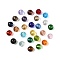 Glass K9 Glass, Imitation Austrian Crystal Beads, Faceted(128 Facets), Round, Mixed Color, 12mm, Hole: 2mm
