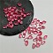 Transparent Glass Beads, Teardrop, Cerise, 8.5x5.5x5.5mm, Hole: 1mm