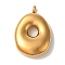Ion Plating(IP) 304 Stainless Steel Pendants, Balloon Letter Charm, Golden, Letter O, 25x16.5x6mm, Hole: 2mm