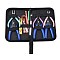 Jewelry Pliers Tools, 13pcs 45# Carbon Steel Jewelry Pliers Set for Jewelry Making Supplies, Surface Ferronickel, with Plastic Handles, Mixed Color, 12.3x4.9x1cm