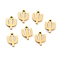 304 Stainless Steel Pendants, Matte Style, Greek Alphabet, Golden Color, Letter.Y, Letter.Y: 11x8x1.5mm, Hole: 1.5mm