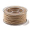 Round Waxed Polyester Cord, Twisted Cord, PeachPuff, 1mm, about 49.21 Yards(45m)/Roll
