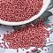 MIYUKI Delica Beads, Cylinder, Japanese Seed Beads, 11/0, (DB1841F) Duracoat Galvanized Matte Light Cranberry, 1.3x1.6mm, Hole: 0.8mm, about 10000pcs/bag, 50g/bag