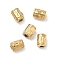 304 Stainless Steel Beads, Cylinder, Ion Plating(IP), Real 18K Gold Plated, 3.5x3.5x4.8mm, Hole: 1.4mm
