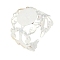 Iron Open Cuff Ring Components, Filigree Pad Ring Settings, Flat Round, Silver, Tray: 8mm, Wide: 20mm