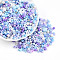 Glass Seed Beads, Mixed Shapes, Mixed Style, Light Sky Blue, 2.5~12.5x2~8x2~8mm, Hole: 0.7~1.5mm, about 2045~3215pcs/pound