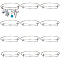12Pcs Adjustable 304 Stainless Steel Expandable Bangle Making, Stainless Steel Color, 0.15~0.85cm, Inner Diameter: 2-3/8 inch(6.05cm)
