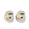 Brass Beads, Platinum & Golden, Letter G, 11x9x7.5mm, Hole: 5x4mm