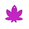 Aluminum Blank Pendants, Maple Leaf, Purple, 43.5x35x1mm, Hole: 3mm, 10pcs/bag