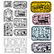 1 Sheet PVC Plastic Clear Stamps, with 1Pc Carbon Steel Cutting Dies Stencils, for DIY Scrapbooking, Photo Album Decorative, Cards Making, Vehicle, Stamps: 160x110x3mm, Stencils: 159x108x0.8mm