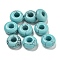 Synthetic Turquoise Beads, Rondelle, 10x4.5mm, Hole: 3.5mm