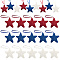 24Pcs 3 Colors Independence Day Foam Star Pendant Decorations, Party Decoration, Mixed Color, 145mm, 8pcs/color