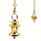 Alloy Pointed Dowsing Pendulums, Cone, Golden, 180mm