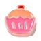 Translucent Resin Imitation Food Decoden Cabochons, with Enamel, Cupcake, Food, 23x23x6.5mm