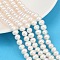 Natural Cultured Freshwater Pearl Beads Strands, Grade 4A+, Potato, Seashell Color, 6~7mm, Hole: 0.6mm, about 54~59pcs/strand, 13.46~14.49 inch(34.2~36.8cm)