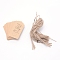 Paper Price Tags, Hang Tags, for Jewelry Display, Arts and Crafts, Wedding Christmas, BurlyWood, 95x45x0.5mm, Hole: 5mm