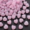 Imitation Jelly Acrylic Beads, Heart, Pearl Pink, 8x8.5x5.5mm, Hole: 2.5mm, about 2030pcs/500g