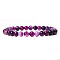 Natural Striped Agate/Banded Agate Round Beaded Stretch Bracelet,