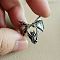 Bat Themes Alloy Adjustable Finger Rings, Antique Silver, Inner Diameter: Adjustable