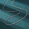 Long-Lasting Plated Brass Curb Chain Necklaces, with Lobster Claw Clasp, Nickel Free, Real Rose Gold Plated, 18.11 inch(46cm), 1.2mm