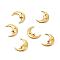 Zinc Alloy Cabochons, for DIY Crystal Epoxy Resin Material Filling, Moon, Antique Golden, 12x9.5x1.5mm