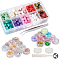 DIY Wax Seal Stamp Kits, Including UV Gel Nail Art Tinfoil, Nail Art Sequins, 304 Stainless Steel Beading Tweezers, Sealing Wax Sticks, Mixed Color, Sealing Wax Particles: 0.9cm, 10 colors, 30pcs/color, 300pcs