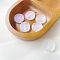10Pcs Transparent Acrylic Beads, with Glitter Powder, Flat Round, 18mm