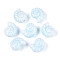 Handmade Porcelain Beads, Spiral Shell, Pearlized, Azure, 14.5~15x12~12.5x9~9.5mm, Hole: 1.8~2mm