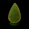 Luminous Resin Display Decorations, Home Decorations, Glow in the Dark, Carrot, 30x16x13.5mm