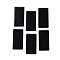 Aluminum Heat Press Thermal Transfer Crafts, Rectangle, Black, 50x25.5x1.5mm