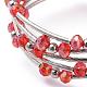 Five Loops Fashion Wrap Bracelets BJEW-JB04595-05-3
