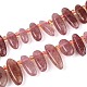 Природного кварца клубники нитей бисера&nbsp;G-Z091-A25-4