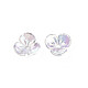 Transparentes bouchons acrylique de perles X-TACR-Q273-04-2