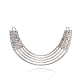 Curved Alloy Big Pendant Links PALLOY-J589-47AS-1