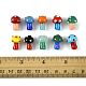 24шт 10 цвета бусины ручной работы лэмпворк LAMP-FS0001-71-5