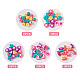 Pandahall 75pcs 5 perles acryliques / résine opaques de style DIY-TA0004-29-5