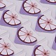 Niedliche Garcinia Mangostana Muster Foto Ecke selbstklebende Aufkleber DIY-K016-B03-3