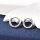 Серьги-кольца из нержавеющей стали 304 EJEW-P177-P-13-1