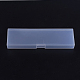 クリアプラスチックビーズ収納ケース  直方体の  透明  17.5x5.2x2.1cm CON-WH0016-02-1