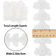 GORGECRAFT 3 Yards 3D Flower with Pearl Bead Lace Edge Trim 6cm Width 3-Layers Embroidered Lace Mesh Flower White Edging Trimmings Fabric Beads Butterfly Shape Floral Applique for DIY Sewing Craft OCOR-GF0002-53-2