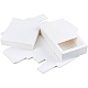 折りたたみ可能な紙の引き出しボックス  スライドギフトボックス  クリスマスラッピングギフト用  パーティー  結婚式  長方形  ホワイト  12.8x11x4.3cm CON-BC0005-97B-6