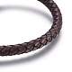 Leather Braided Cord Bracelets BJEW-E352-04A-B-2