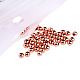 PandaHall Brass Round Bead Spacers Rose Gold Craft Findings 3mm about 100pcs/bag KK-PH0004-10RG-2