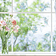 16 Bögen 4 Stile wasserdichte PVC-farbige statische Aufkleber mit laserbefleckter Fensterfolie DIY-WH0314-093-7