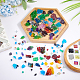 CHGCRAFT 200Pcs 0.44lb Glass Mosaic Tiles Pieces Irregular Shapes Colorful Unpolished Mosaic Chip Bulk Mosaic Tiles for DIY Picture Home Mosaic Decoration DIY-WH0029-68-4