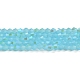 Chapelets de perles en verre électroplaqué d'imitation jade GLAA-F029-J4mm-D03-1