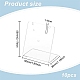 Fingerinspire 10pcs soportes de exhibición de arete inclinados de acrílico rectangulares EDIS-FG0001-65-2