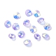 Placcare perle di vetro trasparenti EGLA-Z002-AB01-1